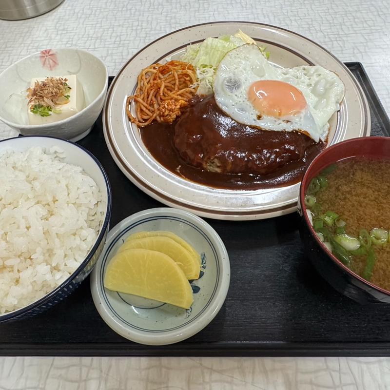ハンバーグ定食(竹乃家 本店 )