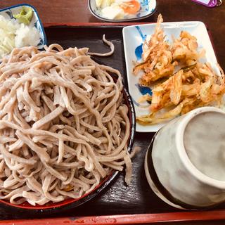 もりそば(大)と天ぷら