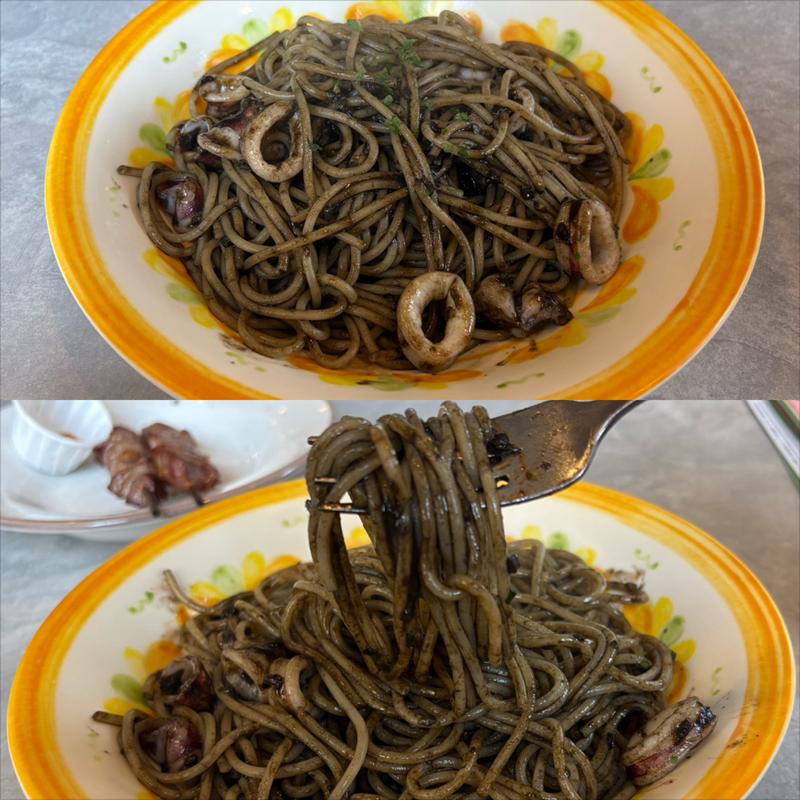 イカの墨入りセピアソース(サイゼリヤ 横浜青葉ガーデン桂台店)