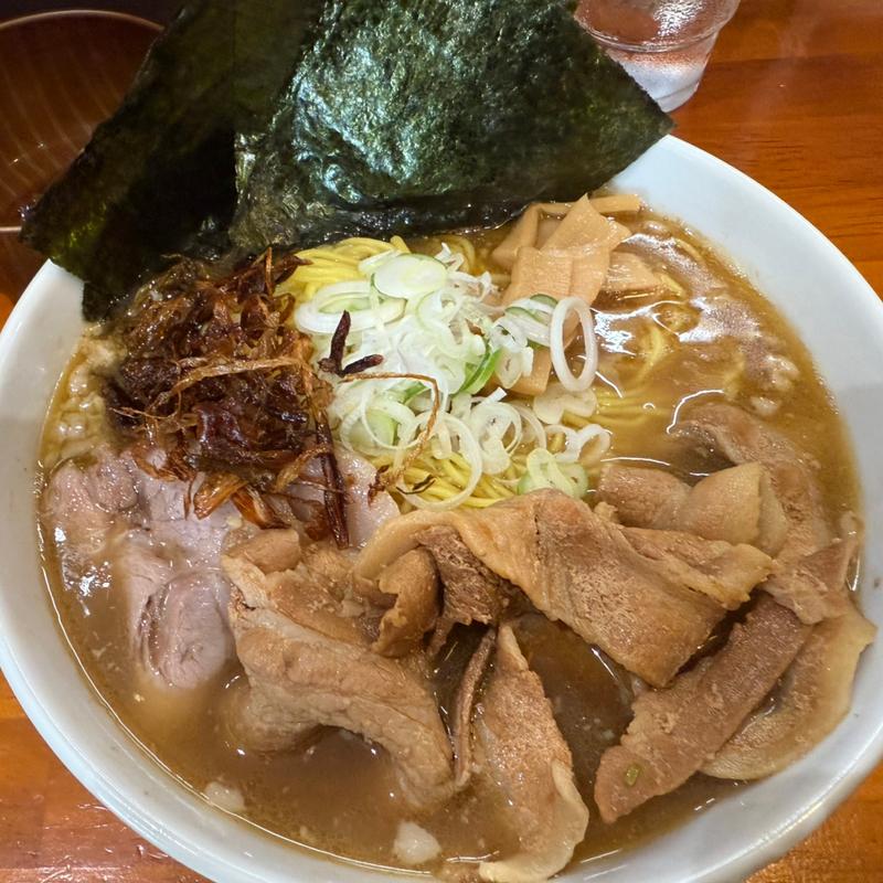 100ラーメン大盛、つけ玉(一条流がんこラーメン金町)