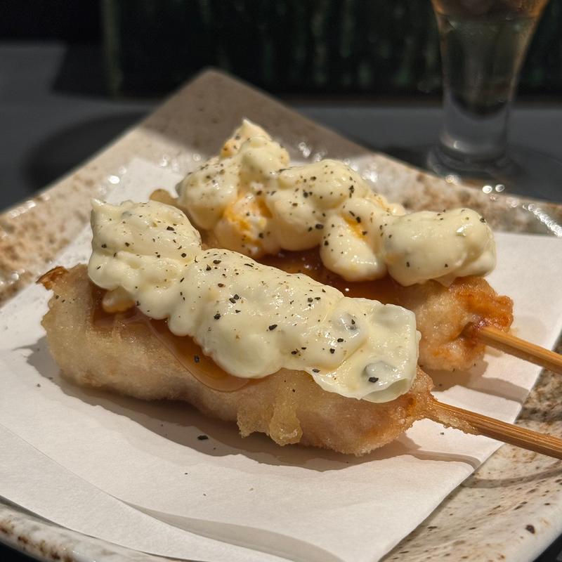 鶏天串南蛮タルタル(炭火焼鳥 しげ 金山店)