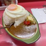 ポークカツ目玉カレー 大盛り 15辛