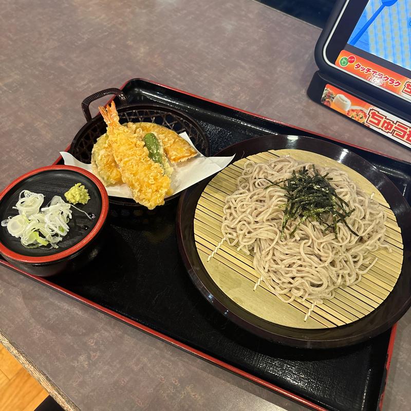 天ざるそば(まえばし駅前天然温泉 ゆ～ゆ)