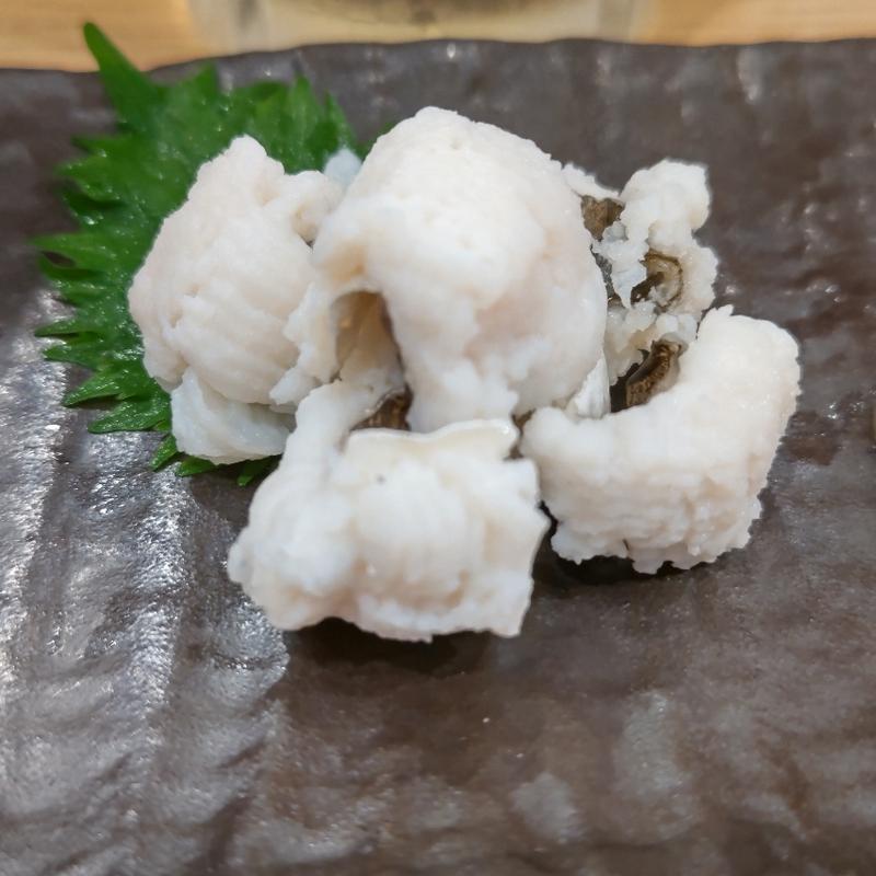 湯引きはも(貝 刺身専門店 しらはら 関内)