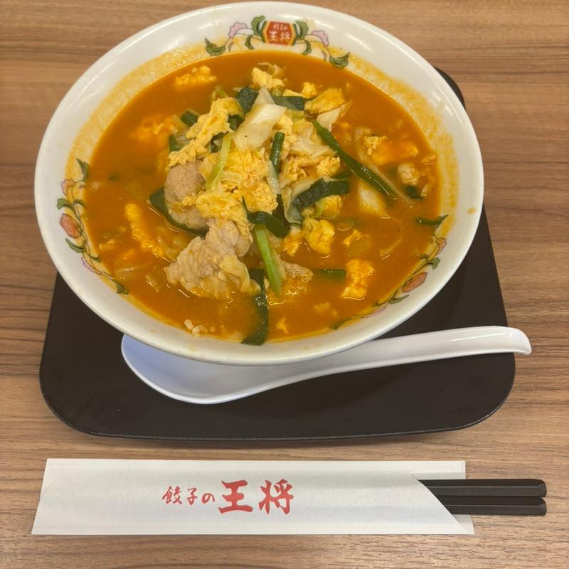 豚辛ラーメン(餃子の王将 長岡天神店)