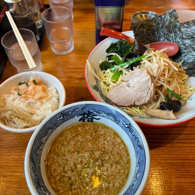 野菜つけ麺　半ライス(椿　ラーメンショップ 木立店 )