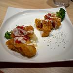 白身魚と烏賊のフリット スパイシーサルサ