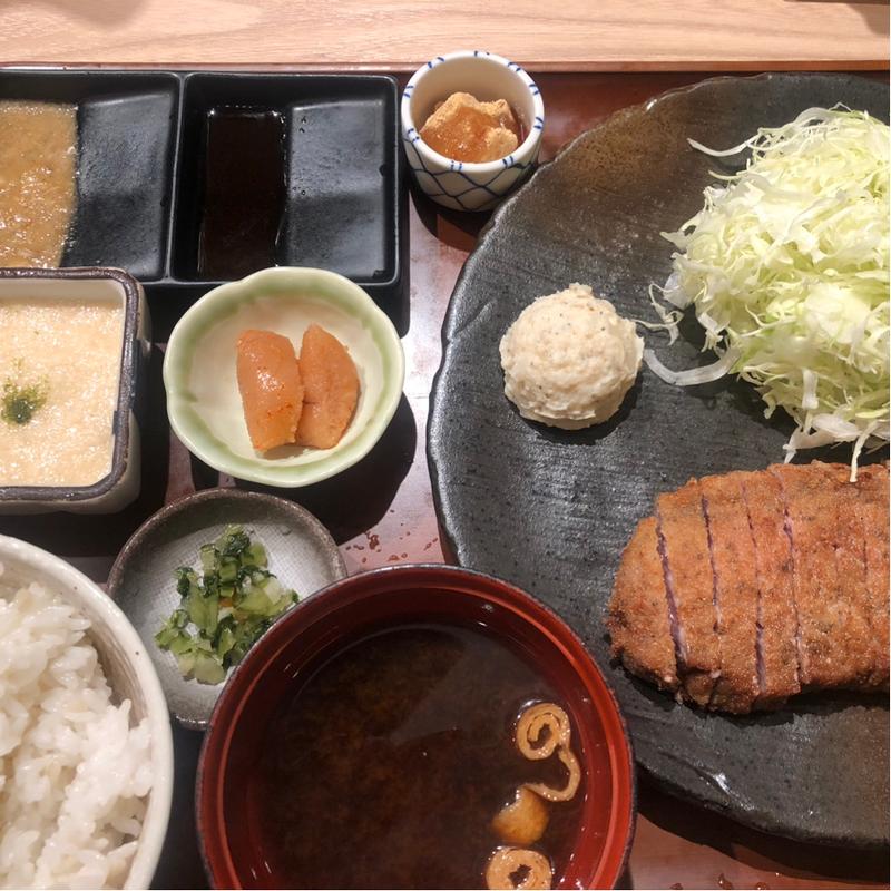 牛かつ定食S130g(牛かつ もと村 横浜ジョイナス店)