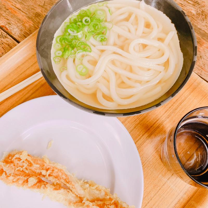 かけ(2玉)+ちくわ天(山越うどん)