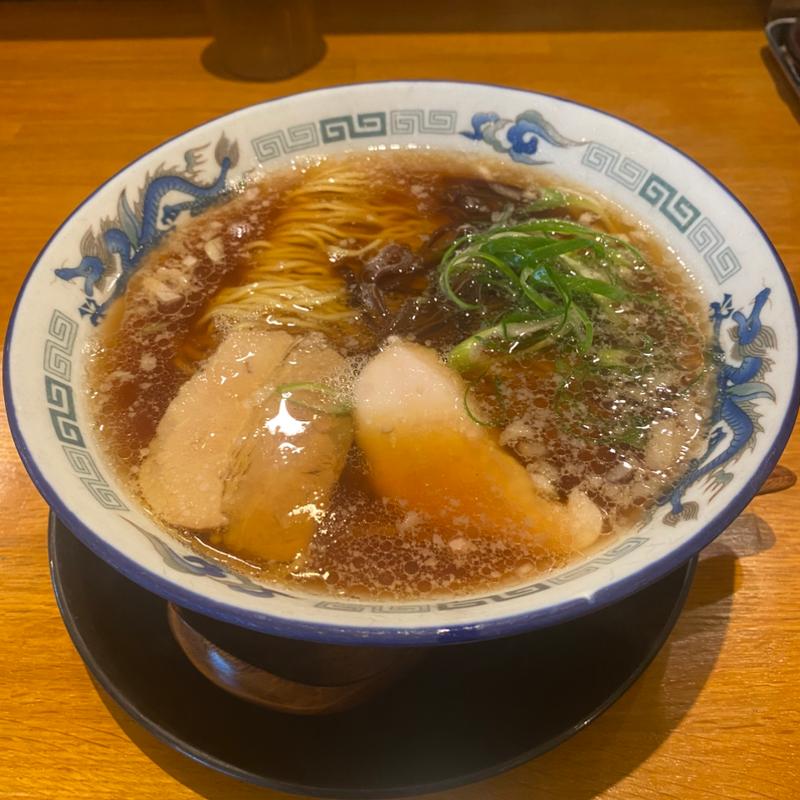 朝らーめん(平打ち麺or縮れ麺)(らーめん直方)