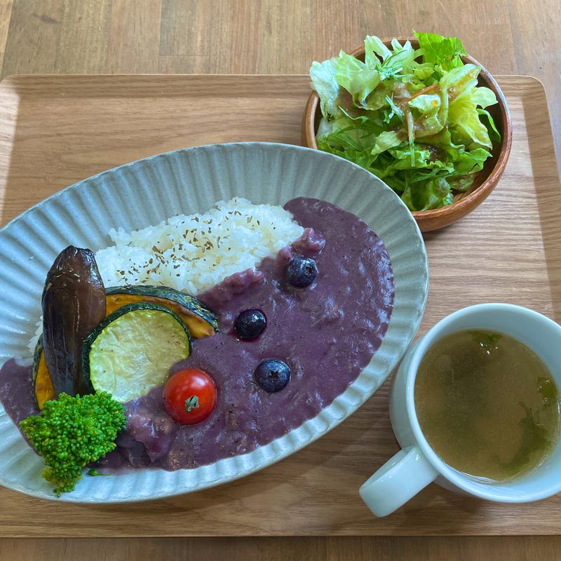 ブルーベリーカレー(ぶるーべりーガーデンカフェ)