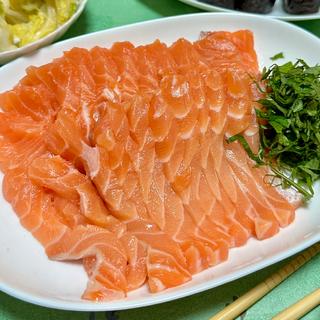 サーモンの刺身(ベルクス 東墨田店)