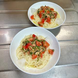 冷やしツナトマそうめん(ベルクス 東墨田店)