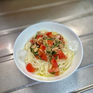 冷やしツナトマそうめん
