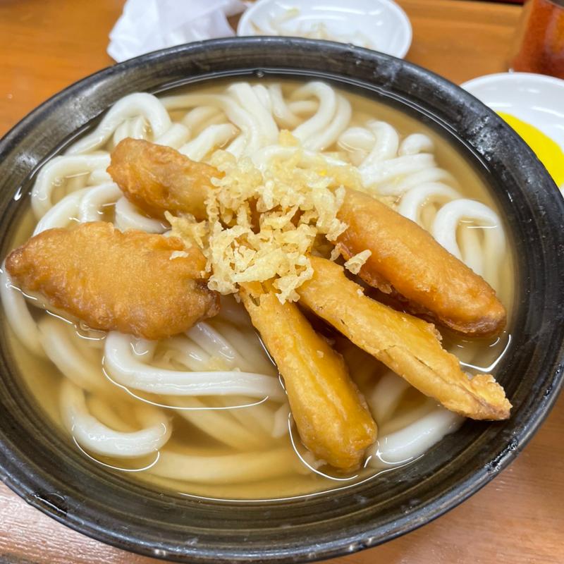 ごぼう天うどん(牧のうどん 早良重留店)