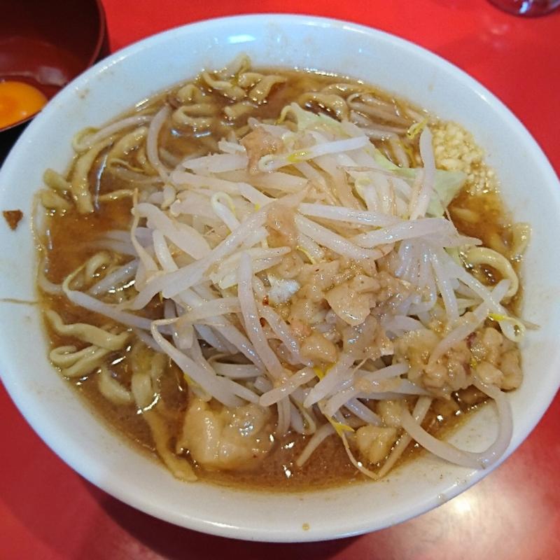 ミニらーめん(豚1枚) 生卵(麺屋 桐龍 （めんや きりゅう）)