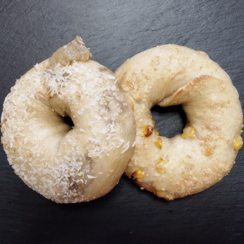 マンゴー・バナナ・レモン、とうもろこしとベーコン(土曜と日曜とソフトクリームとベーグル)