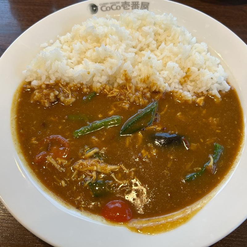 チキンと夏野菜カレー(CoCo壱番屋 飾磨区下野田店)