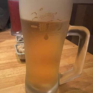 生ビール(やきとりやさんあっ鶏)