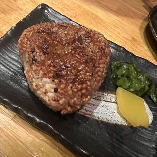 焼きおにぎり 明太子バター醤油(やきとりやさんあっ鶏)