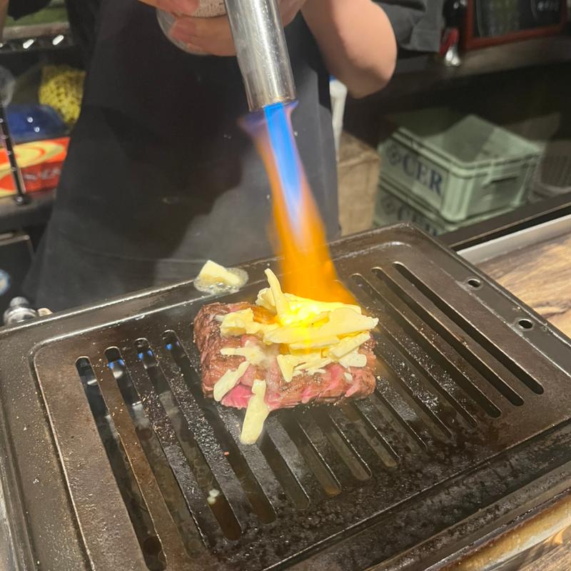 塊の特上ハラミ 100g〜(焼肉 一七三 本店)