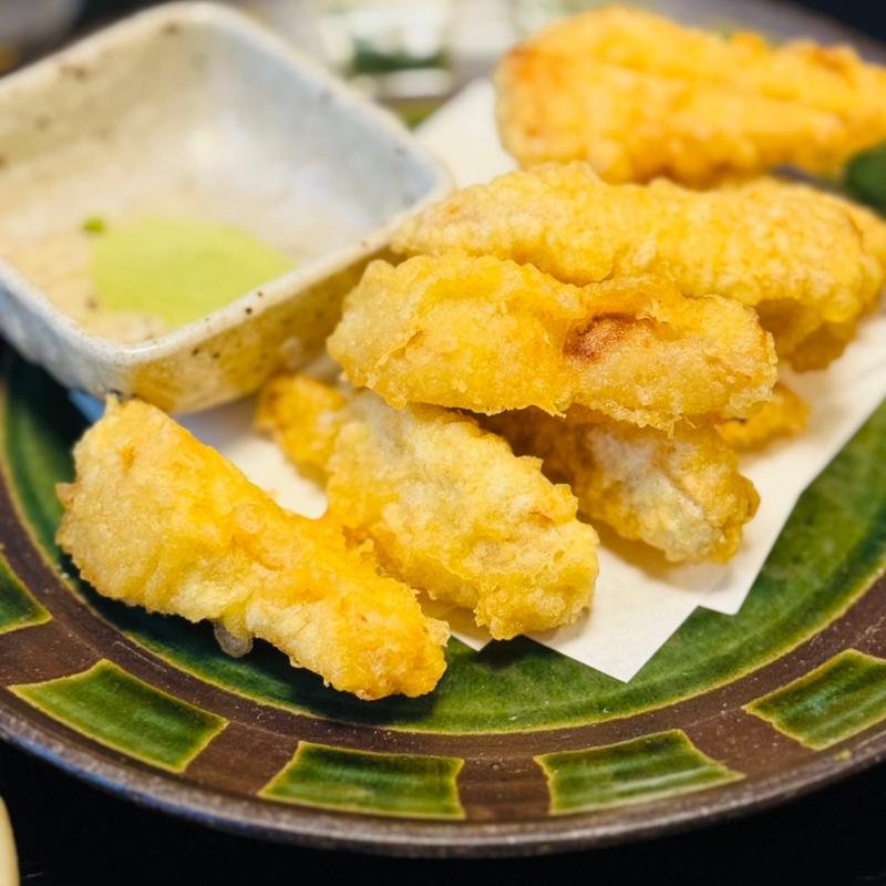 タケノコの天ぷら(割烹料理 味家 山崎)