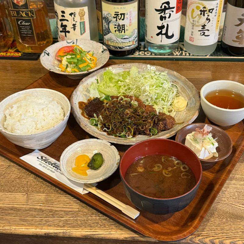 豚ロースかつ定食(ねぎみそ)(ショクシャ （Shokusha）)