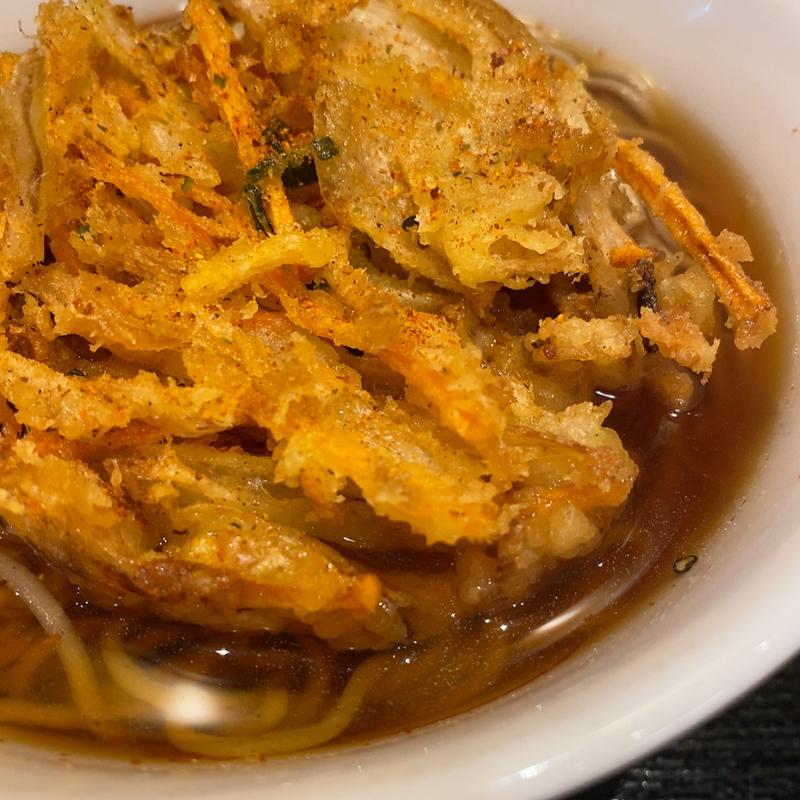 かき揚げそば(いろり庵きらく稲毛店)