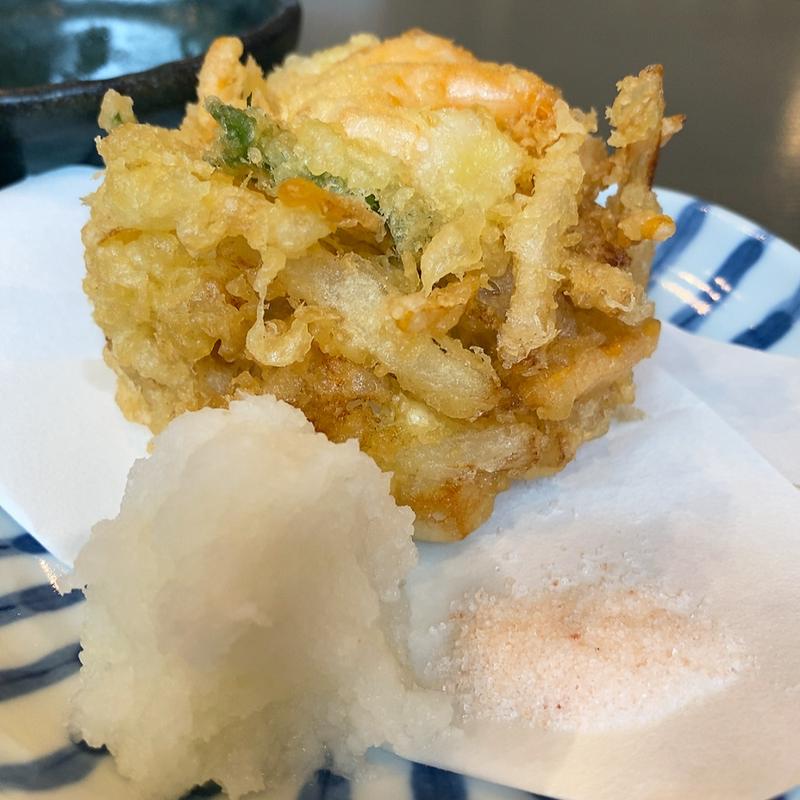 海鮮かき揚げ(手打ち蕎麦山元)