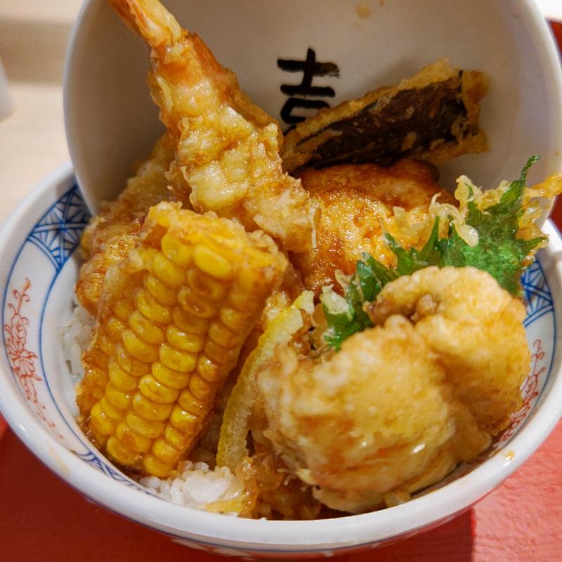 夏天丼 鱧と野菜(天麩羅えびのや ウィング上大岡店)