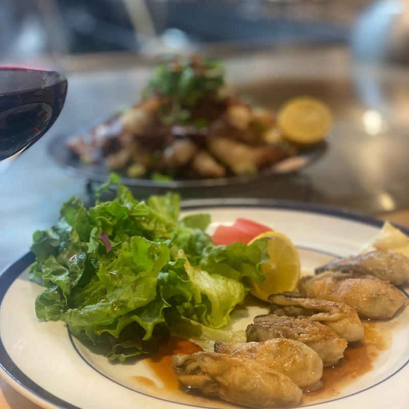 牡蠣の鉄板焼き(アイアンダイナー)