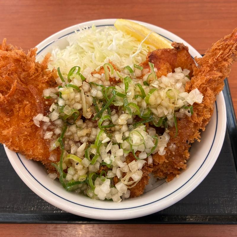 ねぎ塩カツ丼(かつや 東大阪中央大通店)