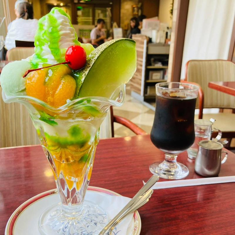 メロンパフェ(タカセ 池袋本店)