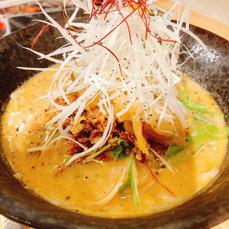 冷やし担々麺（白旨）(創作ダイニング JA-KEY)