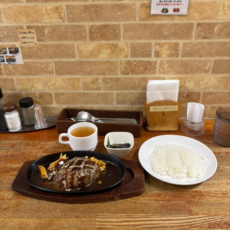 ハンバーグランチ（黒デミグラス）(ハンバーグレストランまつもと)