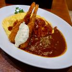 オムライス海老フライ（デミグラスソース）(心斎橋ミツヤホワイティうめだ店)