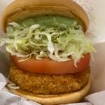 バジルマヨの海老カツバーガー