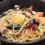 ぺぺタマ(麦と卵 吉祥寺店 下川六〇酵素卵と北海道小麦の生パスタ)
