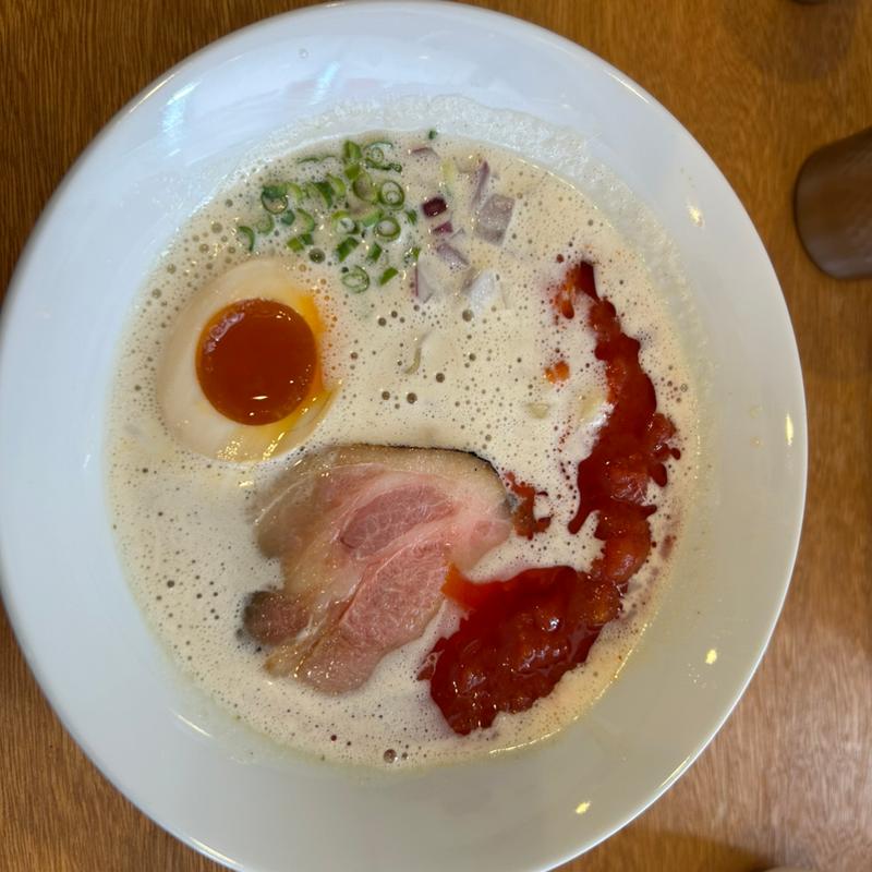 トマトラー油泡鶏白湯(TORIDASHI 島田製麺食堂)