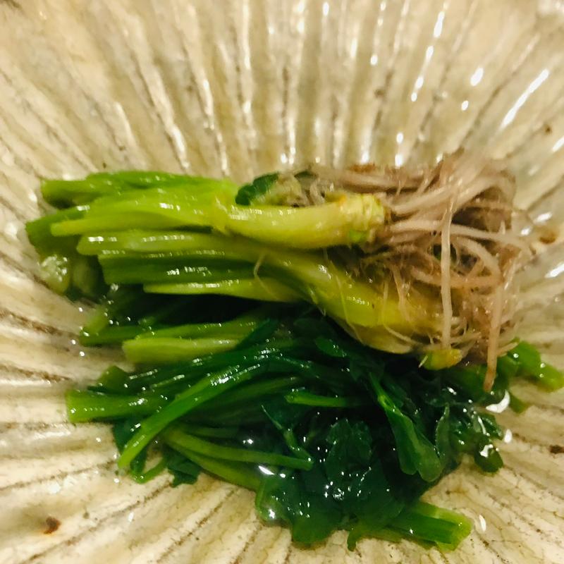 セリ根のおひたし(鉄砲町わびすけ)