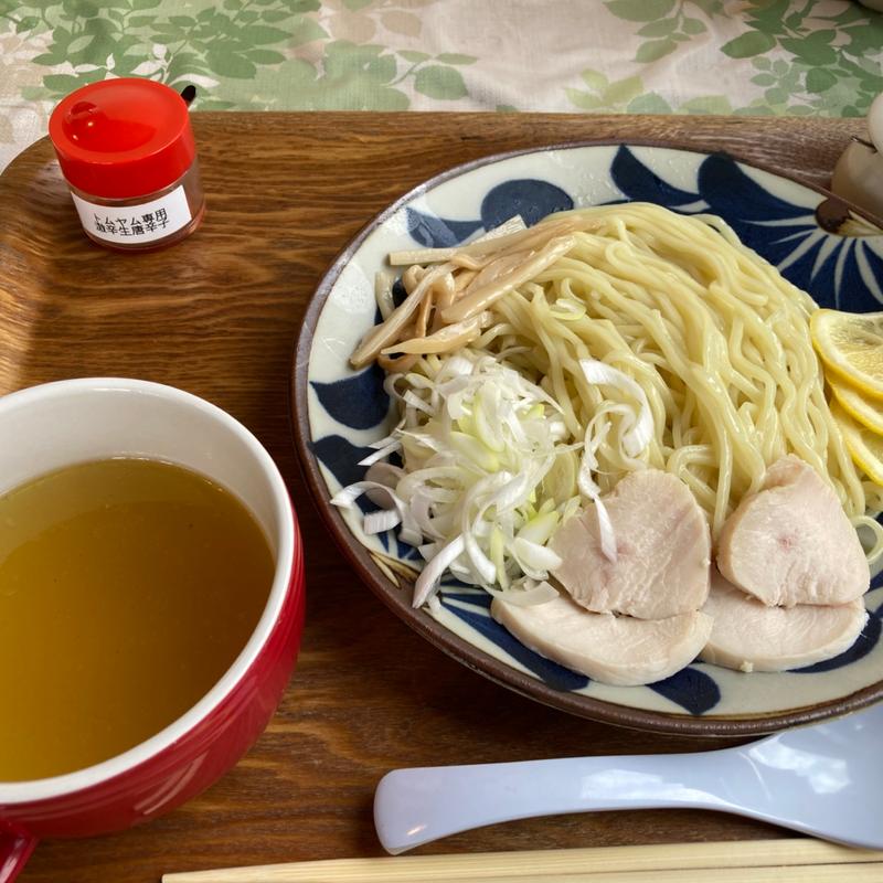 鶏塩つけ麺(らーめんあたりや)