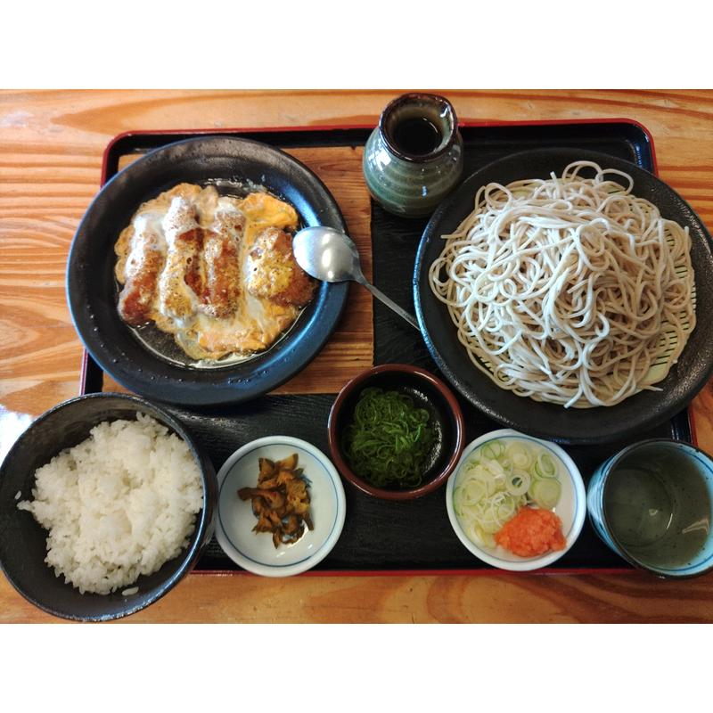 そば定食E かつ煮(めし家白馬 )