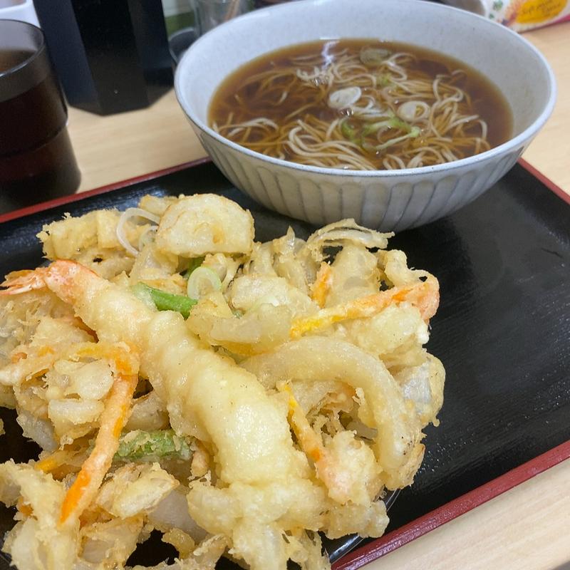 大判えび天かき揚げそば(えび天かき揚げそば にはち NIHACHI)