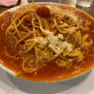 辛いトマトチーズ乗せ(ワイルドレッドパスタ 神保町店)