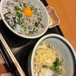 釜揚げしらす丼とぶっかけそば