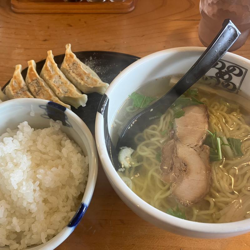 しおらーめん餃子セット(ラーメンのしめ )