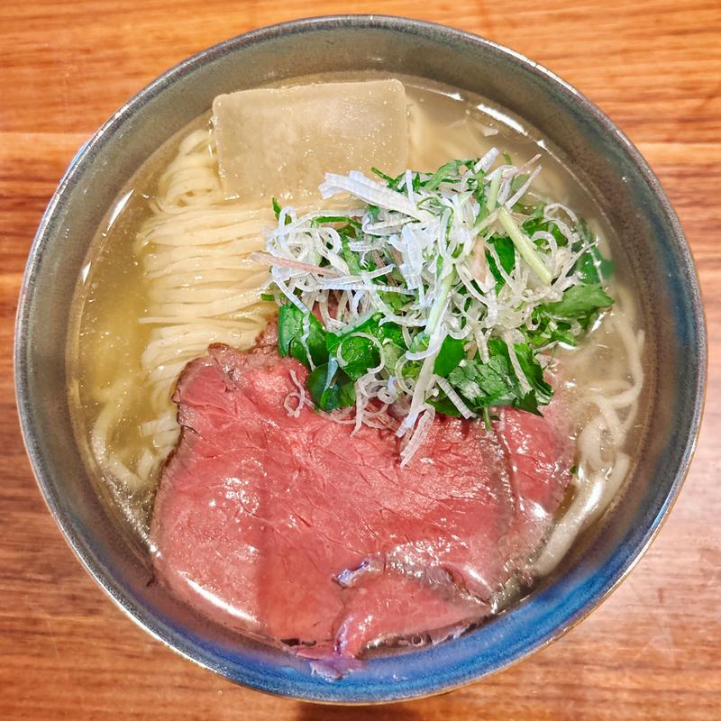 夏 冷たい煮干しぶっかけ(塩)(自家製手もみ麺 鈴ノ木)