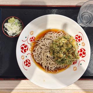 お好み焼き風かき揚げそば(冷そば)