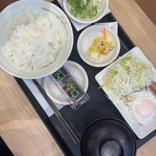 ハムエッグ定食(松屋 両国店 )