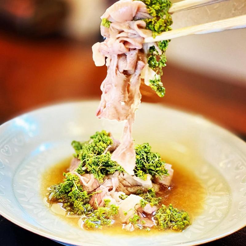 豚しゃぶ　花山椒(あさひな)